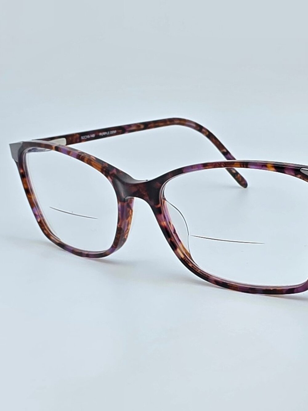 Karen Kane Althea Purple Demi Tortoise Cat Eye Eyeglasses Frame w Flexhinge 52mm